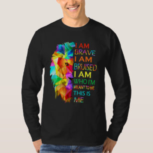 Camiseta Legal Leão Que Eu Sou Corajoso Estou Bruto Este So