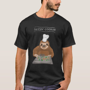 Camiseta Legal Lento Coker Engraçado Cozinhar Leve Chef