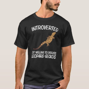 Camiseta Legal Leopard Gecko Para Homens Menores Dinossauro