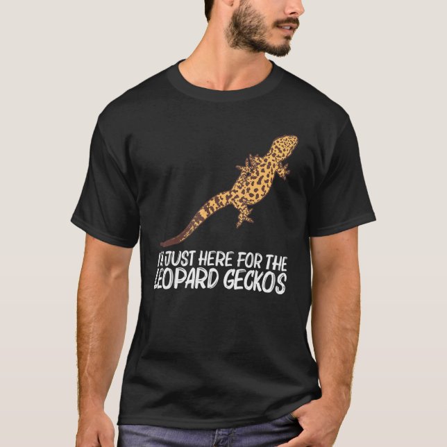 Camiseta Legal Leopard Gecko Para Homens Menores Dinossauro (Frente)