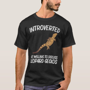 Camiseta Legal Leopard Gecko Para Homens Menores Dinossauro