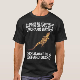 Camiseta Legal Leopard Gecko Para Homens Menores Dinossauro