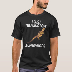 Camiseta Legal Leopard Gecko Para Homens Menores Dinossauro