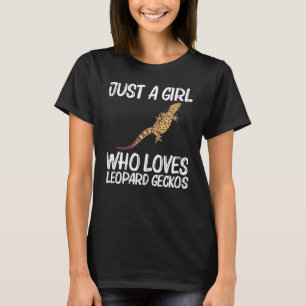 Camiseta Legal Leopard Gecko Para Meninas Crianças Dinossau