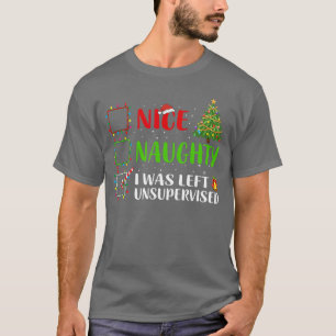 Camiseta Legal Levado Fui Deixado Sem Supervisão Papai Noel