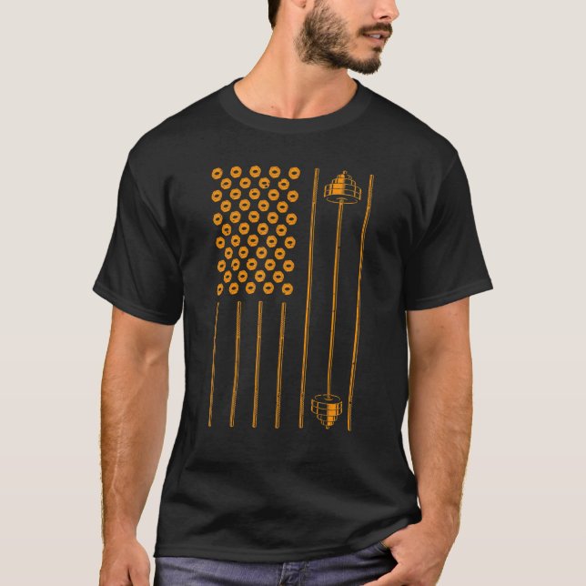 Camiseta Legal Levantamento de Peso Montador de Artes Ameri (Frente)