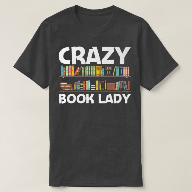 Camiseta Legal Livro Design para Mulheres Mamãe Bookworm Le (Frente do Design)