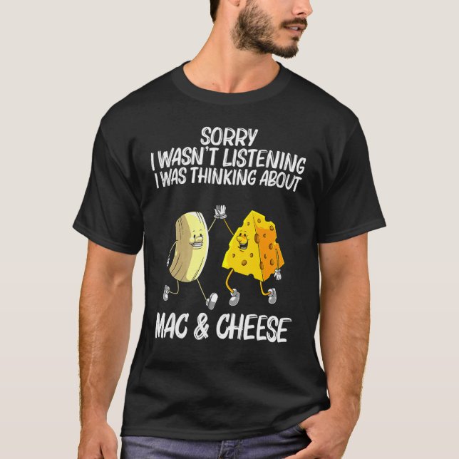 Camiseta Legal Mac & Cheese Para Homens Mulheres Fabricadas (Frente)