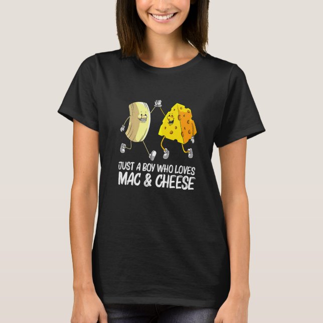 Camiseta Legal Mac & Cheese Para Meninos Crianças De Macar  (Frente)