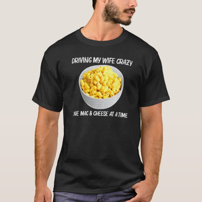 Camiseta Legal Mac E Queijo Para Comidas De Macaroni, Pai M (Frente)
