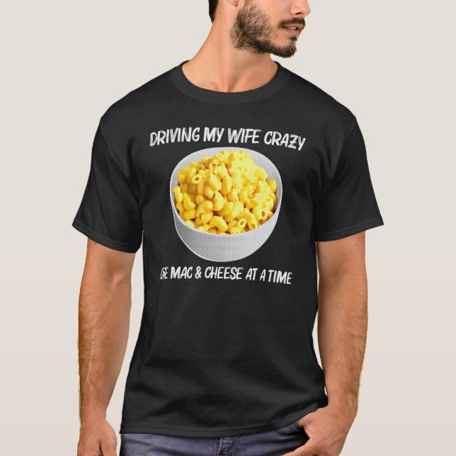 Camiseta Legal Mac E Queijo Para Comidas De Macaroni, Pai M (Frente)