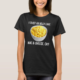 Camiseta Legal Mac E Queijo Para Homens Comidas De Macaroni