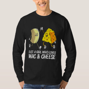 Camiseta Legal Mac & Queijo Para Meninas Crianças De Maca Q