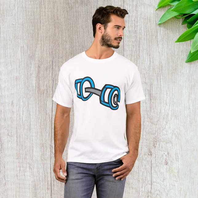 Camiseta Legal Malhação Azul e Cinza Gráfico de Gym (Criador carregado)