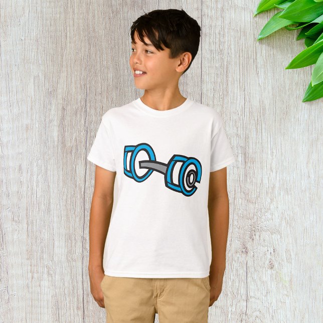 Camiseta Legal Malhação Azul e Cinza Gráfico de Gym (Criador carregado)