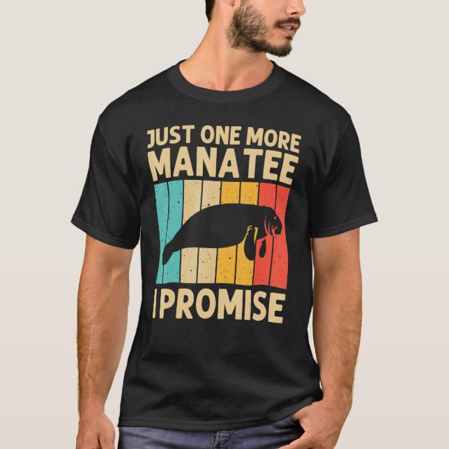 Camiseta Legal Manateiro Para Homens Vaca Marinha Salva Man (Frente)