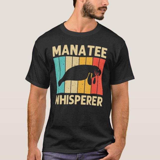 Camiseta Legal Manateiro Para Homens Vaca Marinha Salva Man (Frente)