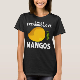 Camiseta Legal Manga Para Homens Mangoas Frutas Mangoas Pla