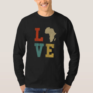 Camiseta Legal mapa africano para homens mulheres tradicion