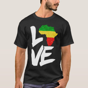 Camiseta Legal mapa africano para homens mulheres tradicion