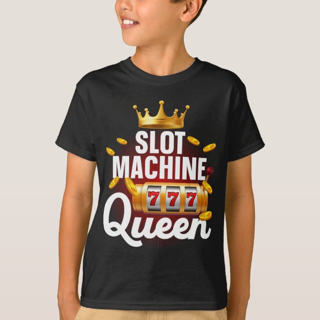 Camiseta Legal Máquina Rainha Arte Para Mulheres Meninas Ca (Frente)