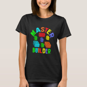 Camiseta Legal Master Builder Funny Building Blocks Engraça