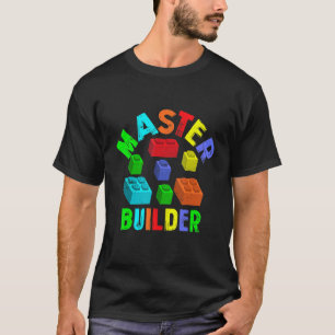 Camiseta Legal Master Builder Funny Building Blocks Engraça