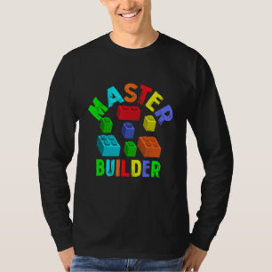 Camiseta Legal Master Builder Funny Building Blocks Engraça