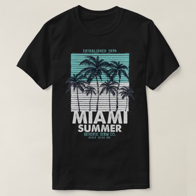 Camiseta Legal Miami Beach é "Eu amo Miami Miami Outdoor" (Frente do Design)