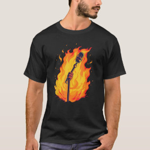 Camiseta Legal microfone em pé para som e cantor