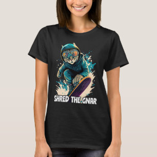 Camiseta Legal Montanha Skier Snowboard Para Homens Mulhere