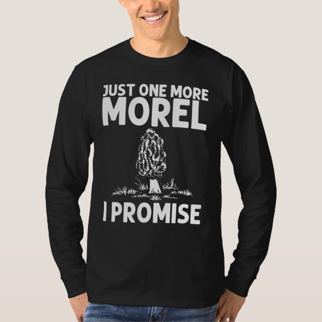 Camiseta Legal Morel Design para Homens Caçadores Selvagens (Frente)