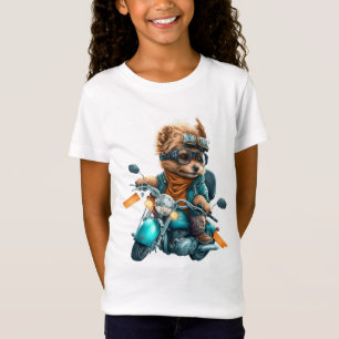 Camiseta Legal motoqueiro, fofo motorista de cão terrivel Y
