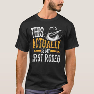 Camiseta Legal Na Verdade Essa é Minha Primeira Rodeio Cami