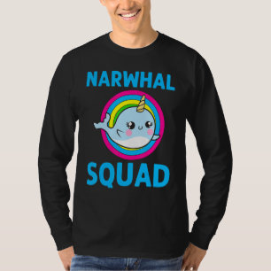 Camiseta Legal Narwhat para Homens Rainbow Tusk Sea Unicor