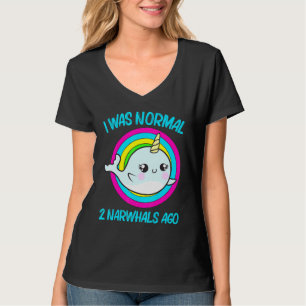 Camiseta Legal Narwhat para Homens Rainbow Tusk Sea Unicor