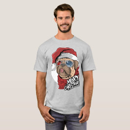 Camiseta Legal Natal de cão Pug