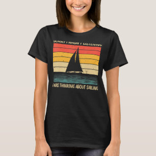 Camiseta Legal Navegação Para Homens Barco Vela Náutica B
