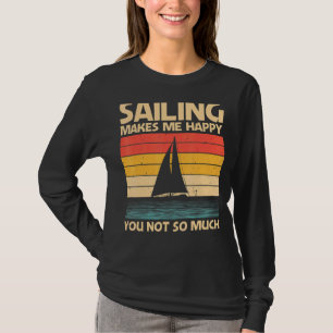 Camiseta Legal Navegação Para Homens Barco Vela Náutica B