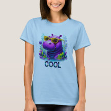 Legal Neon Hippo Saindo no Pântano