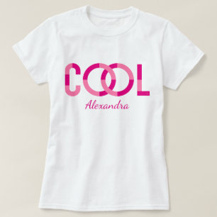 Camiseta Legal Nome Personalizado da Tipografia Rosa Mode