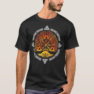 Camiseta Legal Norse Viking Yggdrasil Awe Tree Of Life Retr