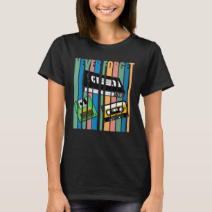 Camiseta Legal Nunca Esqueça O Vídeo De Disquete Cassete Vh