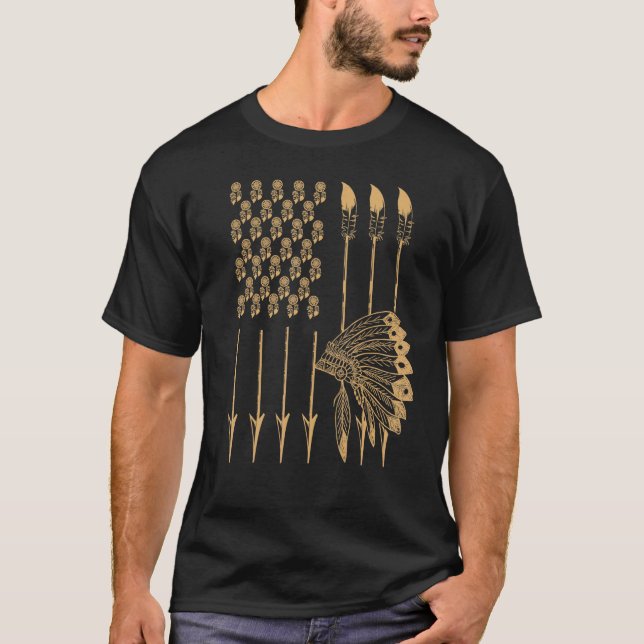 Camiseta Legal Orgulho Americano Arrow Headdress Tee (Frente)