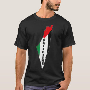 Camiseta Legal Orgulho Palestino de Bandeira e Mapa da Pale