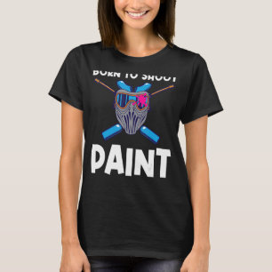 Camiseta Legal Paintball Para Homens, Mulheres Pintam Arma