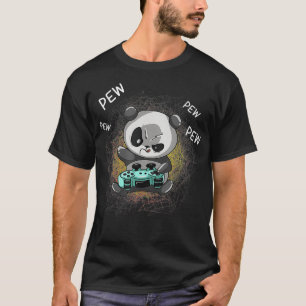Camiseta Legal Panda Jogando Vídeo Jogo Engraçado Jogando