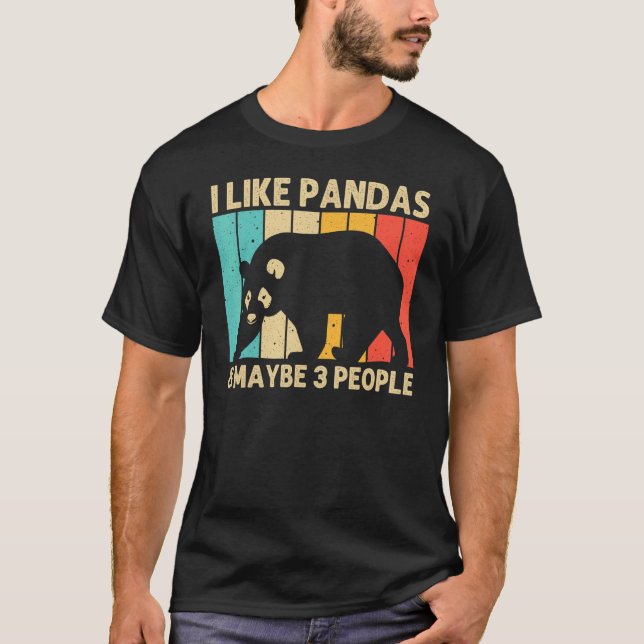 Camiseta Legal Panda Para Homens Mulheres Panda Bear Zooke (Frente)