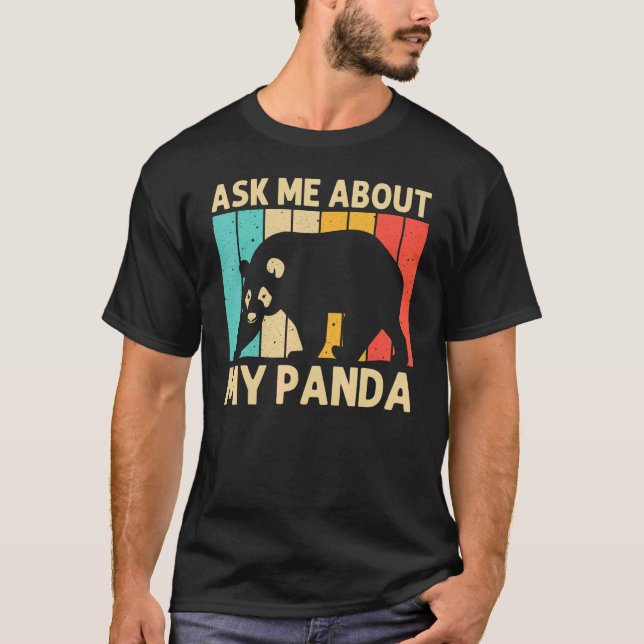 Camiseta Legal Panda Para Homens Mulheres Panda Bear Zooke (Frente)