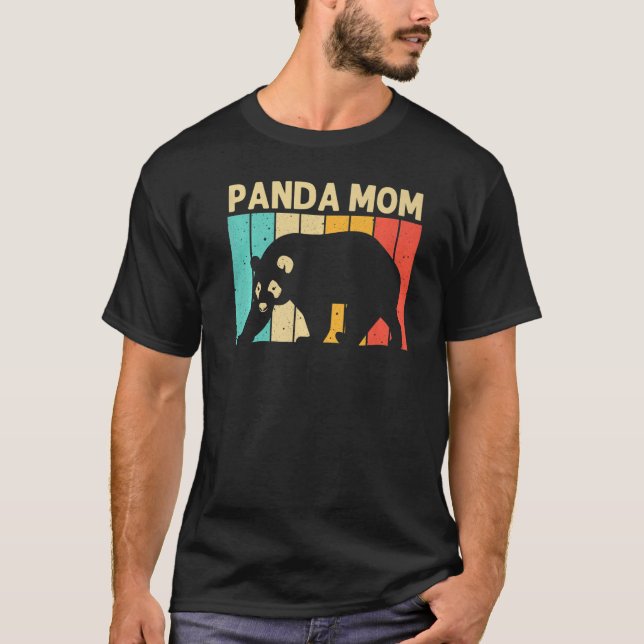 Camiseta Legal Panda Para Mamãe Mãe Panda Bear Zooke Animal (Frente)